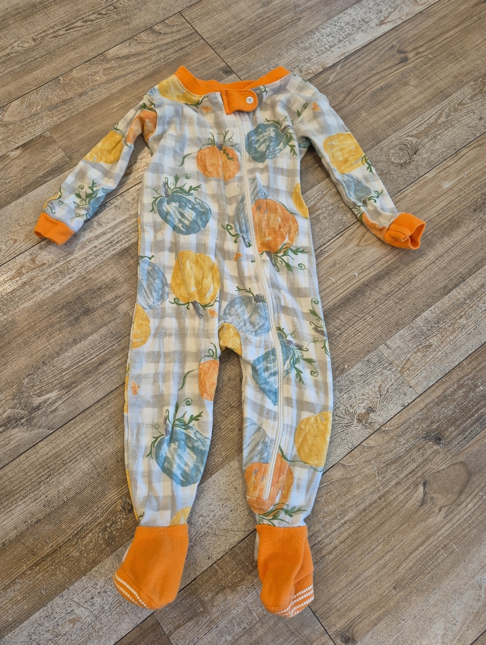 Burt's Bees Pumpkin Pajamas, Size 3-6 Months